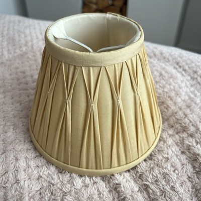 Laura Ashley Lampenschirm goldfarben zum Anklipsen kleiner Plissee