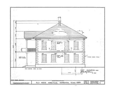 7. East elevation - Old Neese Homestead, 4218 State Highway 237, Warrenton,