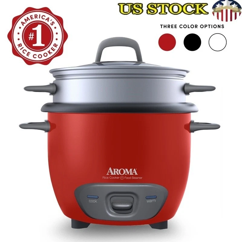 6 Cup Rice Cooker Food Steamer One Touch Keep Warm Nonstick Easy Clean New
