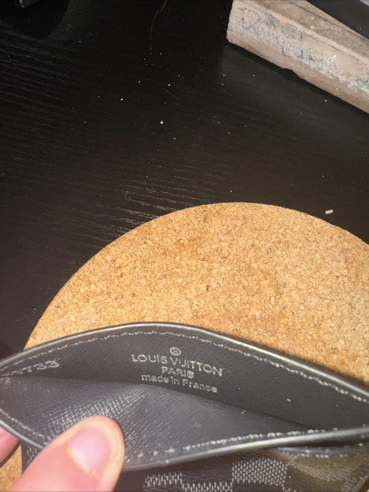 Black And Grey Louis Vuitton Wallet Card Holder - Image 3 of 3