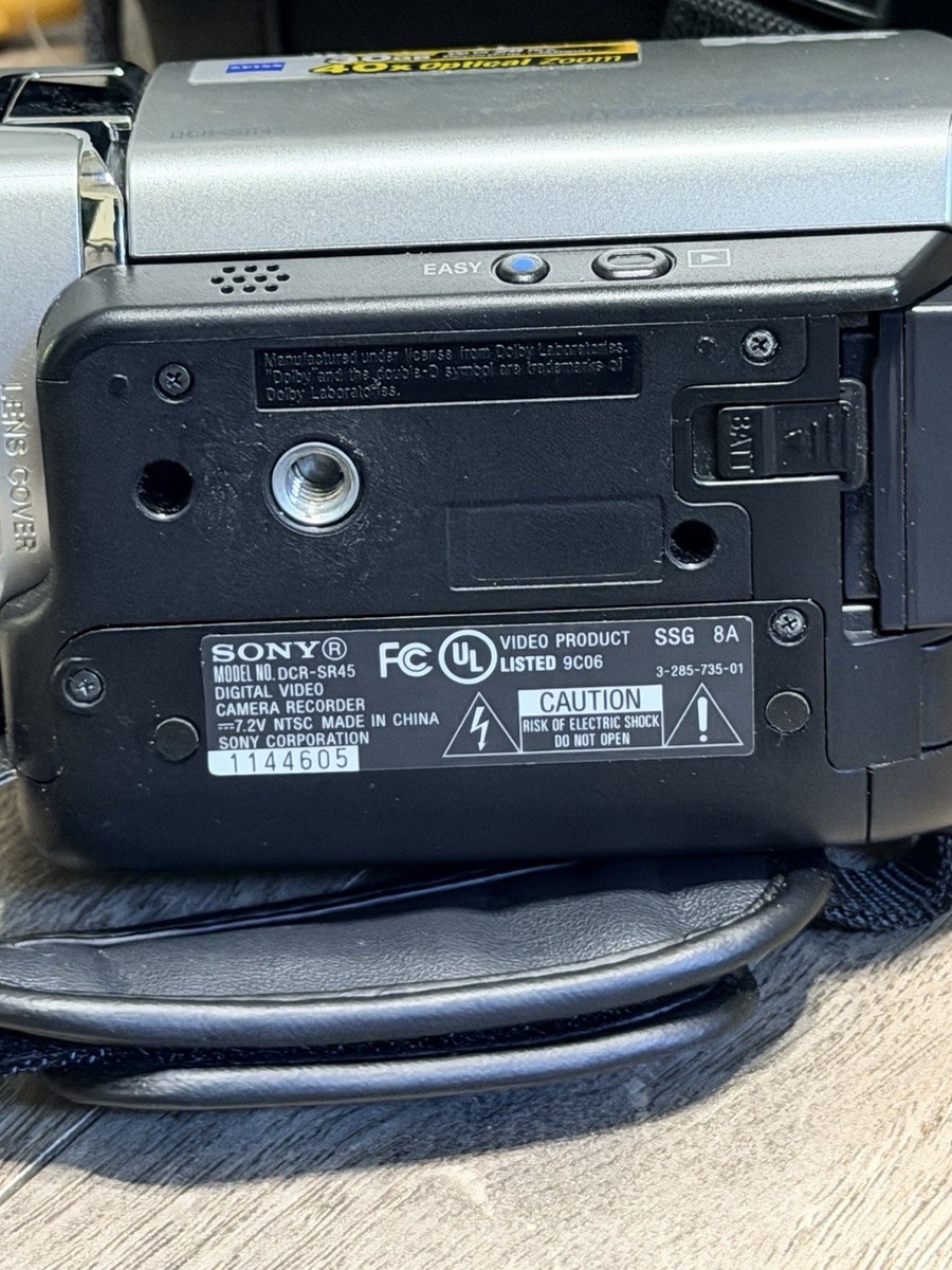 Sony DCR-SR45 30 GB Camcorder - Black/Silver for sale online | eBay