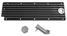 Engine Valley Cover Aluminum Black Powdercoated Finned Chevy Small Block Ls Each Engine Valley Cover Aluminum Black Powdercoated Finned Chevy Small Block Ls Each
