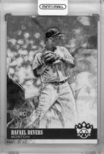 2018 Panini Diamond Kings Boston Rafael Devers Base Black White Variation Rc