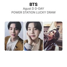 BTS Agust D D-DAY POWER STATION LUCKY DRAW Official Photocard KPOP Special Gift