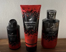 Bath & Body Works IMMORTAL for Men Body Wash, Body Cream & Body Spray Gift Set