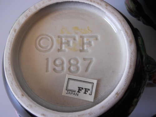 1987 Fitz & Floyd *Midnight Rose* Tea Set Teapot, Creamer, Sugar Bowl XLNT - Picture 15 of 15