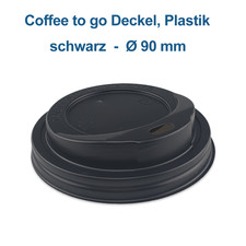 Deckel für Coffee to go Becher Deckel für Kaffeebecher weiß / schwarz 80mm  90mm