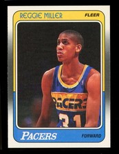 Reggie Miller 1988 Fleer Rookie Card RC 57 PACERS HOF
