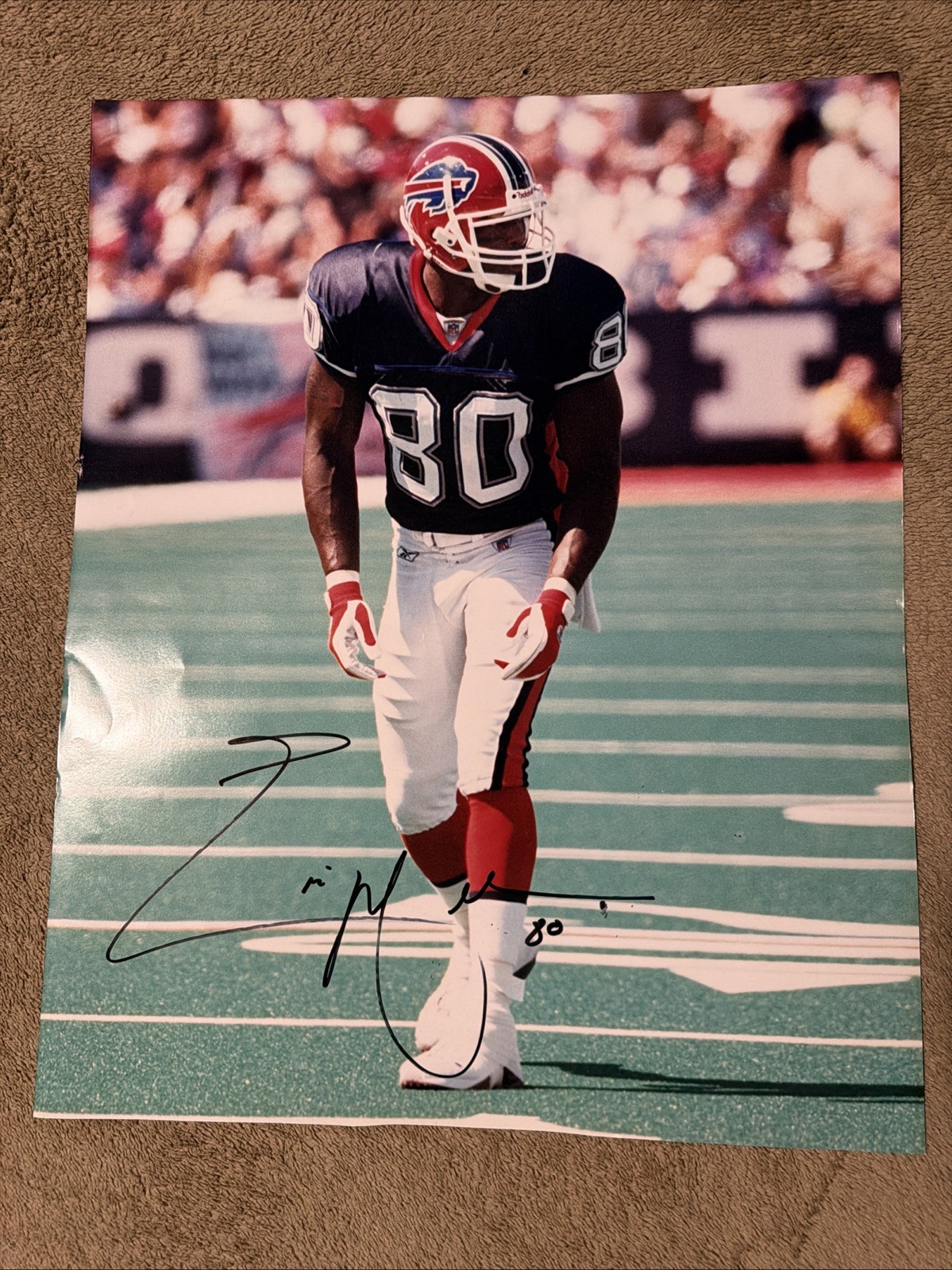 ERIC MOULDS 80 Signed Autographed Auto 20x16 Photo Picture Buffalo Bills