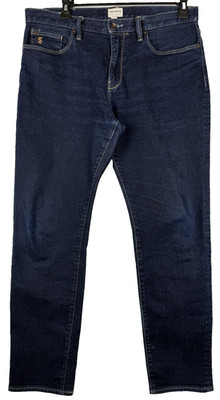 Todd Snyder Jeans Mens 35x32 Dark Wash Slim Fit Straight Denim 5 Pocket