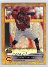 2022 Topps Chrome Logofractor Edition Gold Refractor 43/50 Jonathan India 0y0n