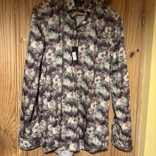 Guide London floral stretch Print Shirt XL RRP £75 