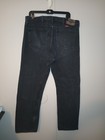 Men's Wrangler Black Denim 36x34 Straight Fit Jeans Pants — photo 2