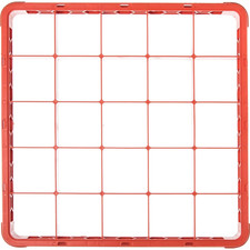 RE25C24 Opticlean 25 Compartment Cup Rack Extender, 3-1/2" Compartments, Orange 