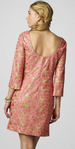 Neu mit Etikett Lilly Pulitzer Mandy Hot Pink & Limettengrün Spitzenkleid niedriger Rücken 12 WUNDERSCHÖN! - Bild 2 von 15