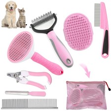 Dog Brush Dog Grooming Kit 7PCS Dogs Brush for Shedding-Dogs Brushes for Groo...