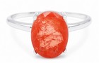 GENUINE 3.25 Cts PADPARADSCHA SAPPHIRE RING 10K GOLD - Free Appraisal - NWT — photo 3