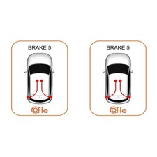 2x COFLE Handbremsseil Seilzug Feststellbremse für Audi A4 Cabriolet 8H7 B6