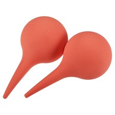 Powder balls rubber blower pump cleaning tool, 75ml, red, 2pcs