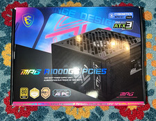 MSI MPG A1000GS PCIe5 1000W ATX Modular Power Supply Unit, Black