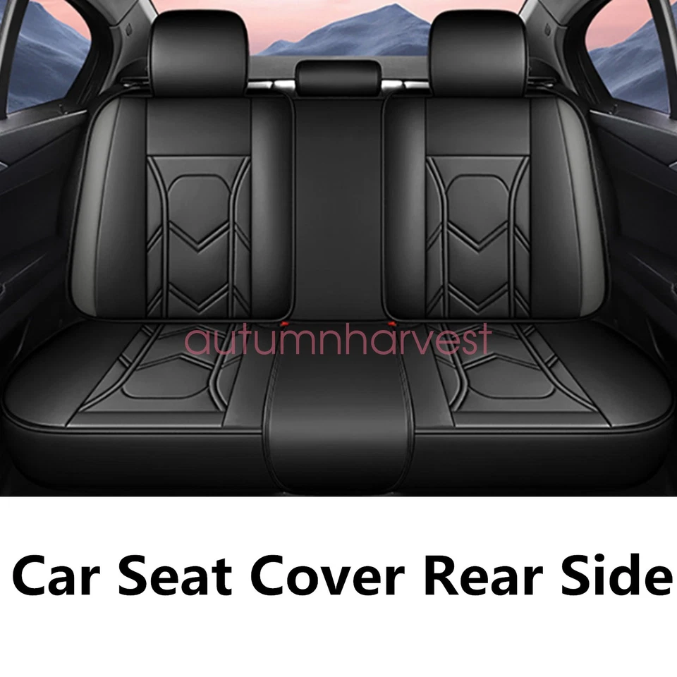 For Toyota Camry LE SE Faux Leather Car 5-Seat Covers Front & Rear Protector Pad - Изображение 4 из 4