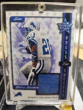1999 ROOKIES & STARS DRESS FOR SUCCESS BARRY SANDERS /200 ONLY ONE'S ON EBAY