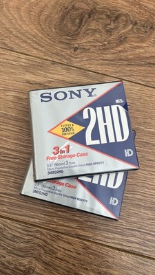Sony MFD-2HD 3er Pack 3,5'' (90mm) Disketten doppelseitig neu versiegelt