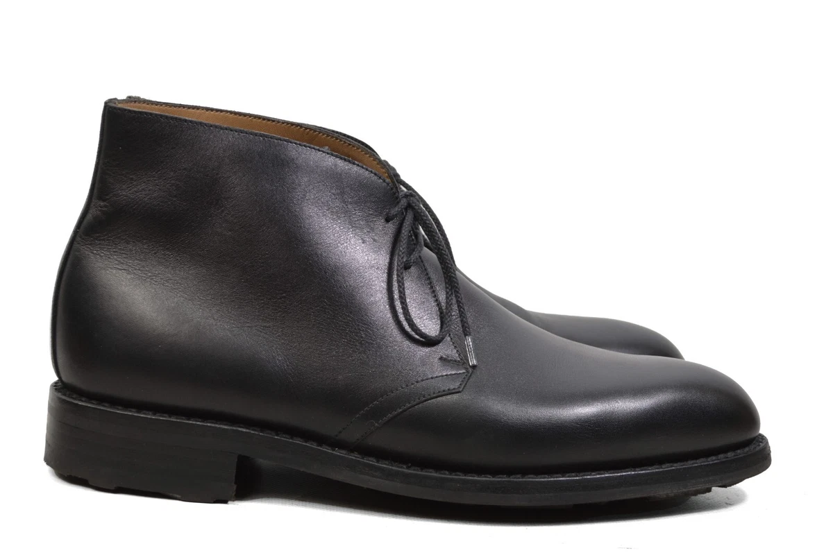 Vintage CROCKETT & JONES 1968 Mens Black Chukka Boots Size 8E Crockett & Jones Black Boots for Men for Sale | Shop New  main image 2