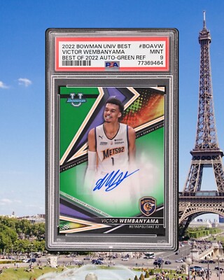 Bowman's Best U 2022-23 Victor Wembanyama Auto Green Refractor /99