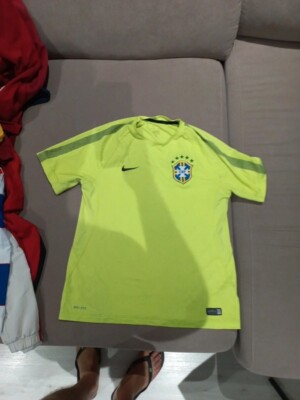 Brazil 2013 2014 nike training football shirt soccer jersey L