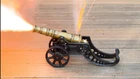 Vintage Old 18" Working Black Powder Signal Cannon 11" Polished Bronze Barrel