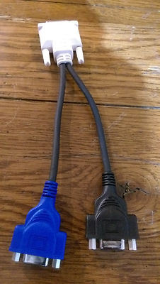 AN-A1MY Monitor Loop Out adptr for PGM20S/PGM20X/PGM25X,VGA DVI-RGB Y CABLE