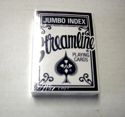 Playing Cards By Streamline, Jumbo Index, I Deck, Blue, Brand New, Sealed