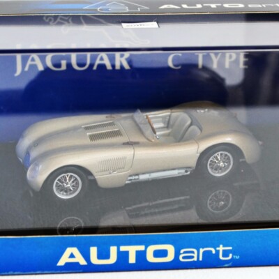 1/43 scale Jaguar C-Type Bronze AUTOart 1951 with the Original Box