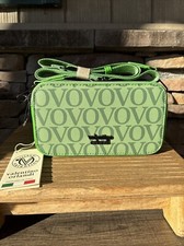 Valentino Orlandi Green Crossbody Shoulder Strap 2 Zipper Close New With Tags