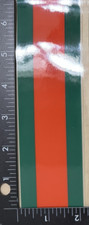 2" Football Helmet Stripe Decals Custom Orange/Green/Clear 20 mil 3M Full Size