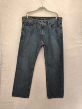 Levis 559 Men Jeans 38 x 32 Blue 100% Cotton Straight Leg Regular Fit Denim