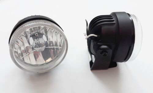 UNIVERSAL FRONT FLOOD FOG LIGHTS H3/55W/12V E4-MARK HALOGEN ROUND CAR BUS VAN - Picture 1 of 4