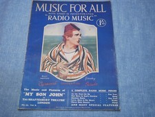 SHEET MUSIC - MUSIC FOR ALL INCORPORATING RADIO MUSIC - VOL 9 NO: 53