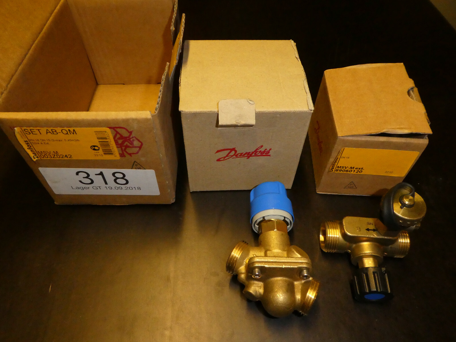 Danfoss Kombi- und Absperrventil AB-QM + MSV-M, PN16, DN15, 3/4""AG, 003Z0242