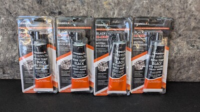  New Lot of 4  Visbella High Temperature RTV Silicone Gasket Maker