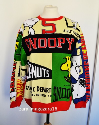 Zara Snoopy © cacahuetes Impresa Sudadera Tamaño S REF.4644/837 | eBay