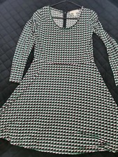 Michael Kors Dress PreOwned Long Sleeve Scoop Neck MutiColor Pattern Junior Sz M