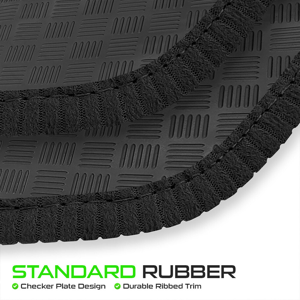 To fit Audi Q8 (4x4) Quattro 2018+ Boot Mat Black Rubber [4x4 Quattro