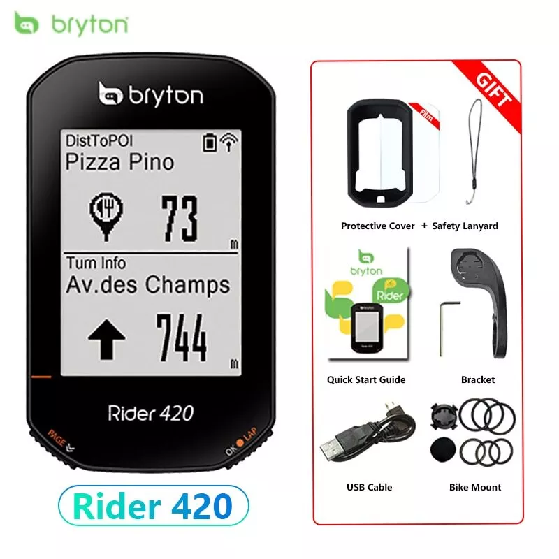 ブライトン ライダー420T GPS サイクル コンピューターセット ブライトン ライダー420T GPS サイクル コンピューターセット