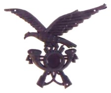 FREGIO  FUCILIERI IN PLASTICA PER CAPPELLO DA ALPINO