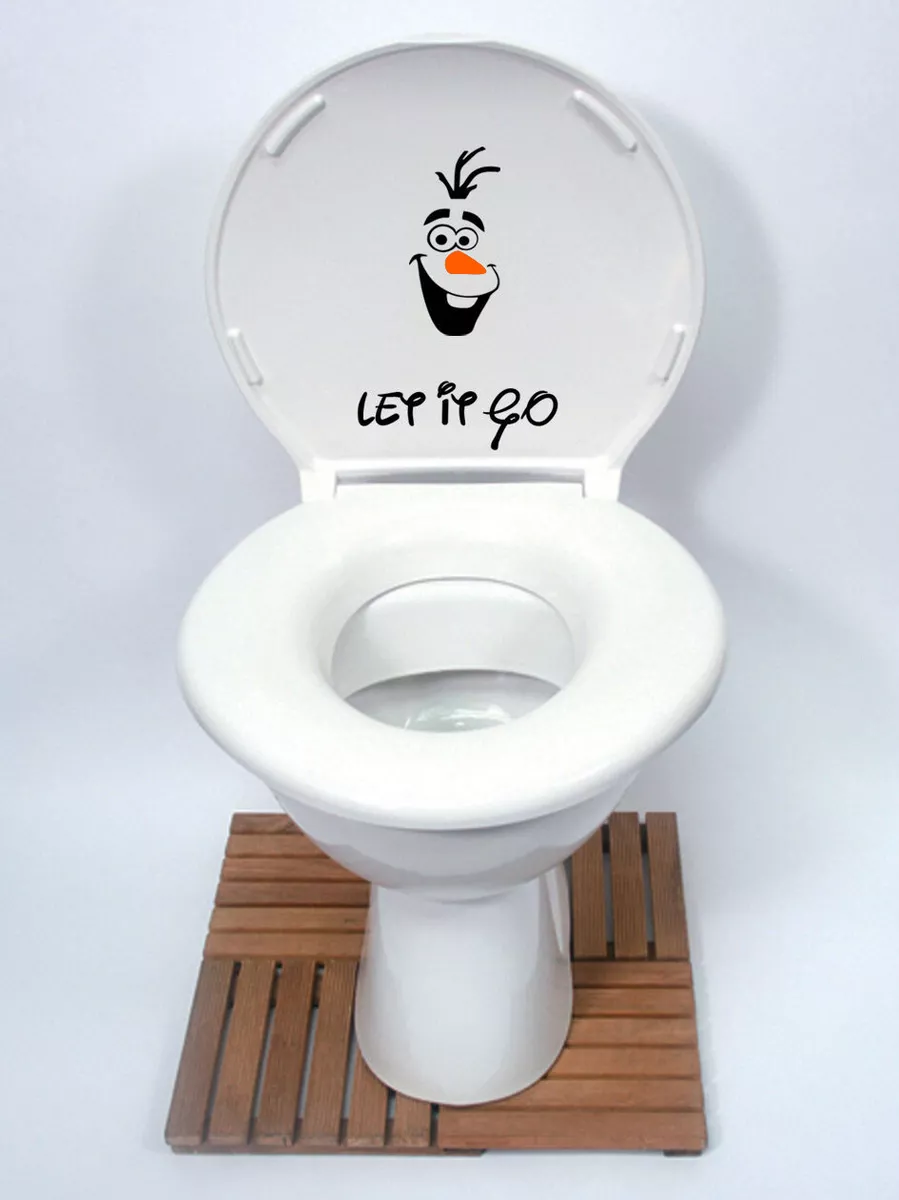Olaf Sticker Let it Go frozen disney Funny Toilet Seat eBay