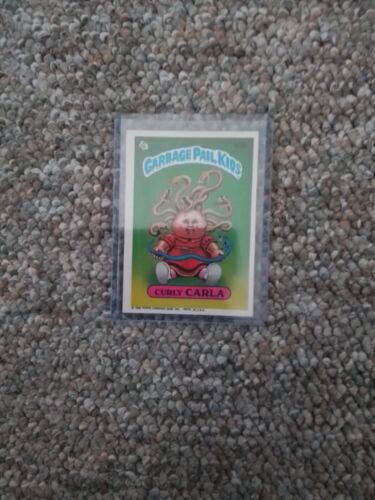 Garbage Pail Kids 1986 Series 3 Sticker #103b CURLY CARLA In Excellent... - Picture 1 of 4
