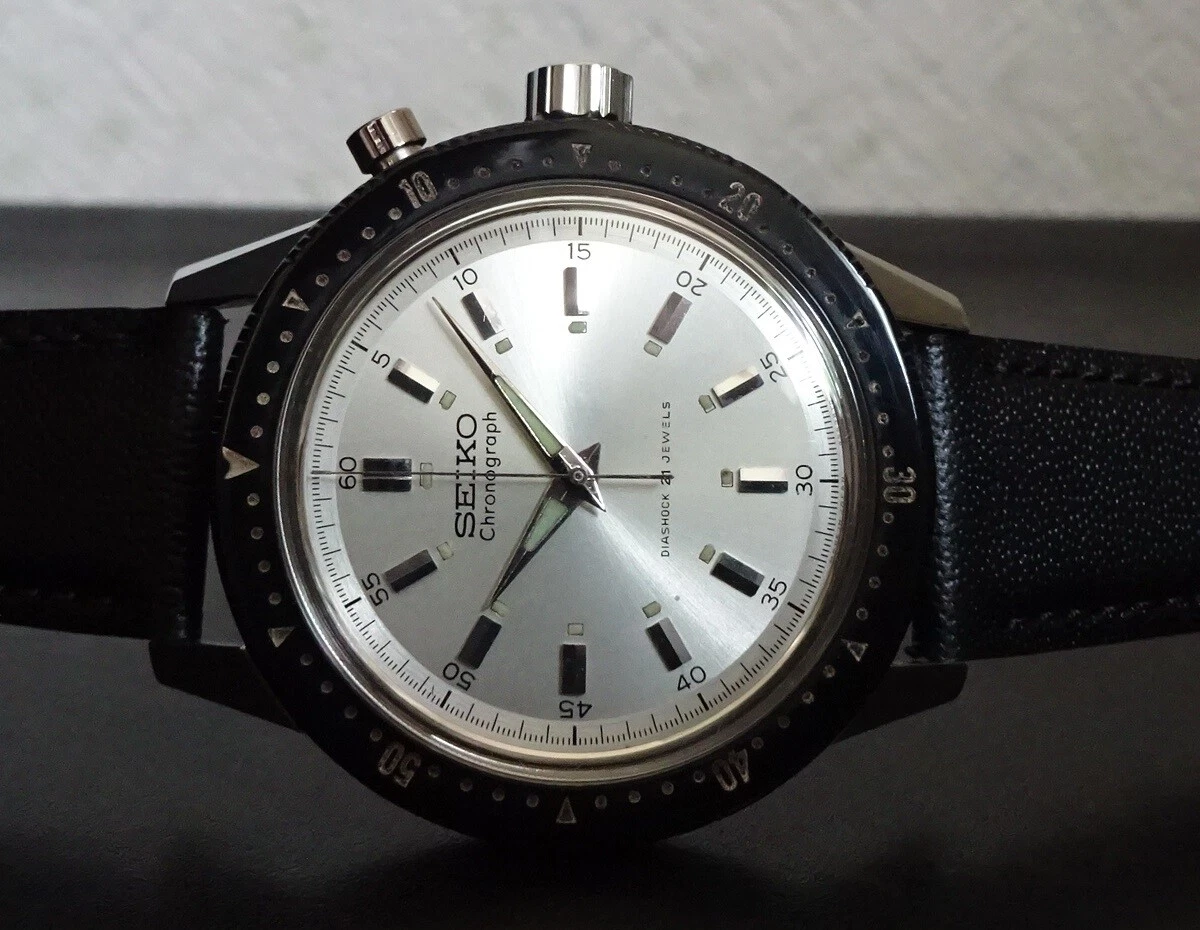 SEIKO Crown 45899 Tokyo Olympic 1964 Hand Winding Chronograph Men s Rare Vintage