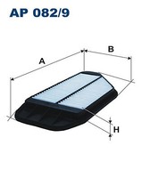Filtron AP082/9 Luftfilter FüR Spark 1.0-1.2 03.10- Chevrolet